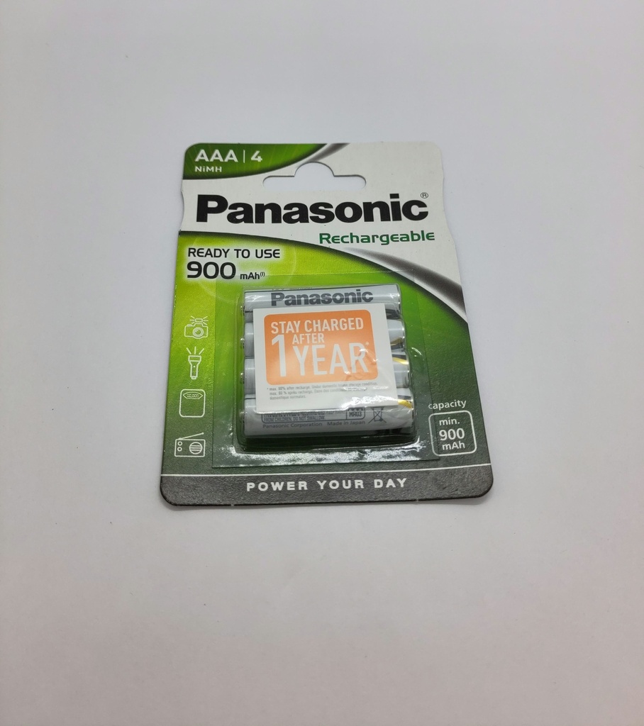 Pile AAA rechargeable 900mAh Panasonic