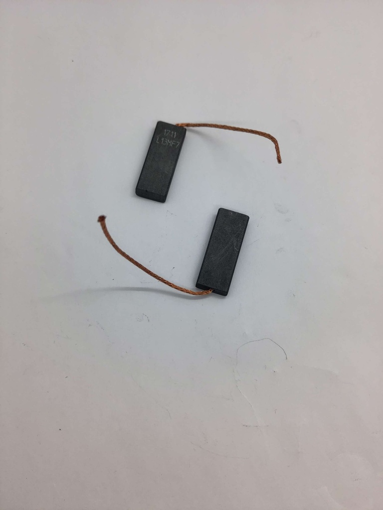 Kit 2 Kohlebürsten Motor - 4.95x12.35x30mm - Waschmaschine - Universell
