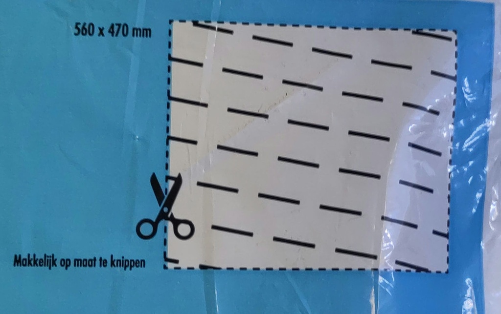Filtre hotte charbon actif en mousse à découper 560x470mm