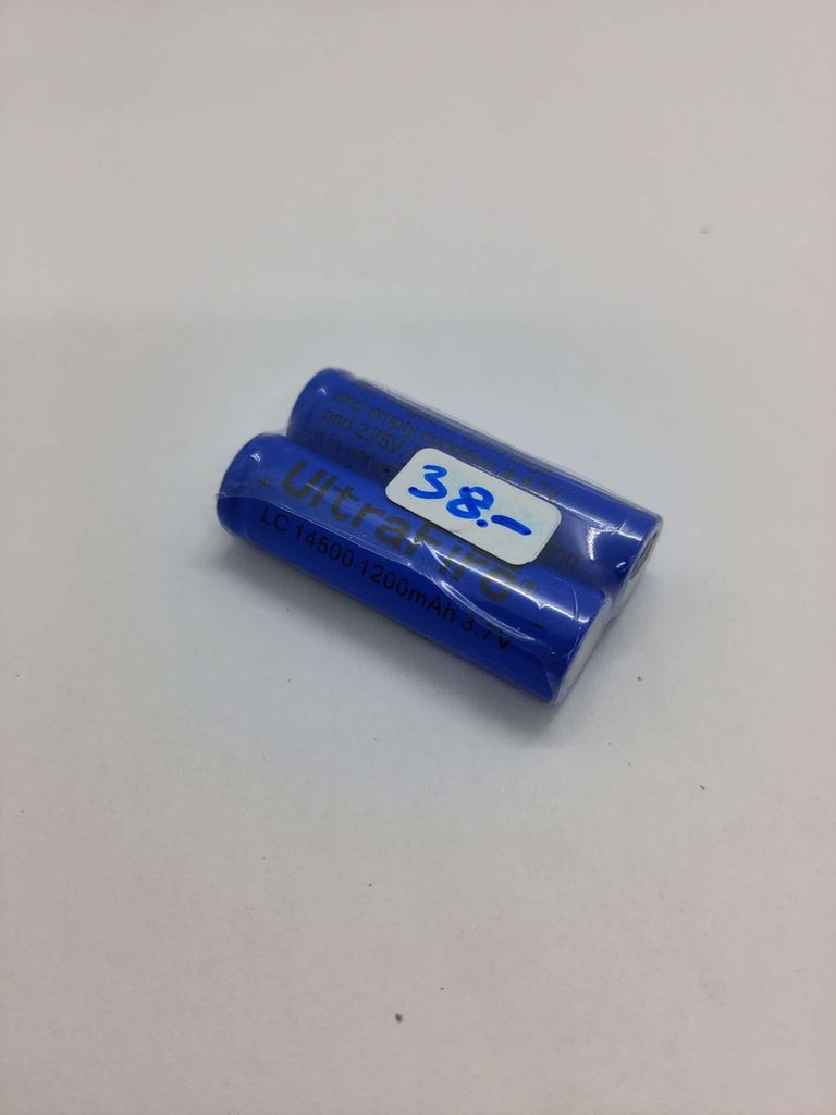 Batterie AA (2x) LC 14500 3.7V 1200mAh UltraFire