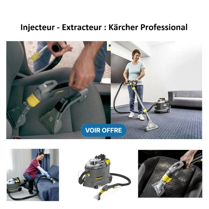 Injecteur - Extracteur : Kärcher nettoyeur tapis voiture
