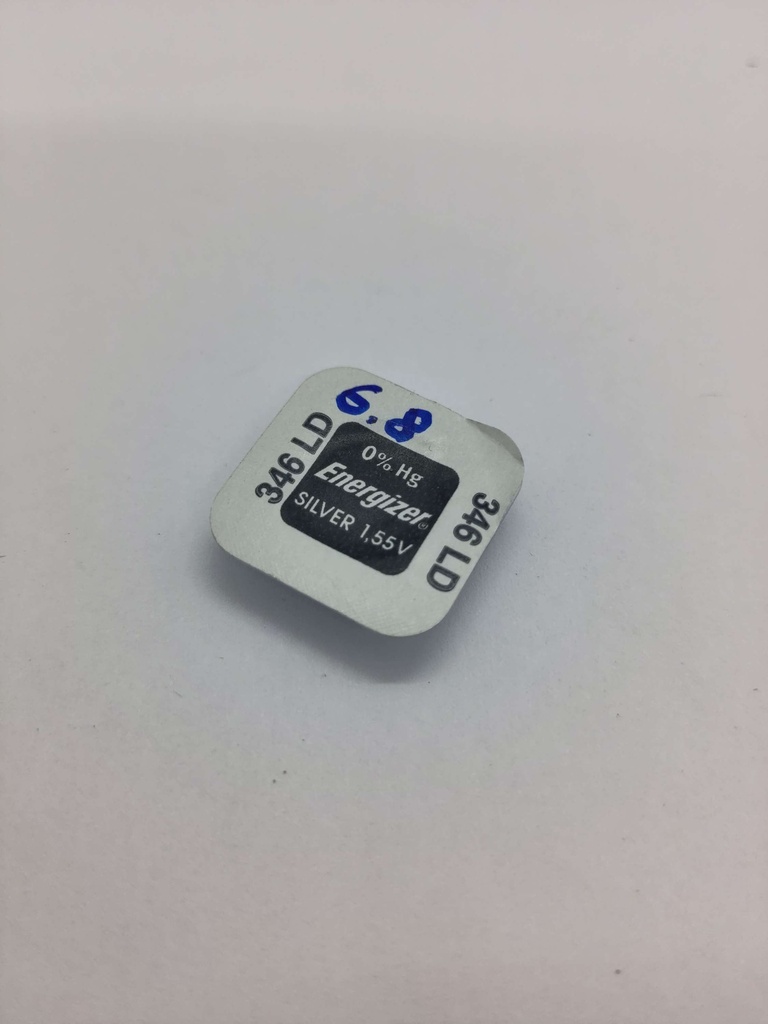 Pile bouton 346 LD Energizer - 1.55V - ø7.9x1.3mm - SR712