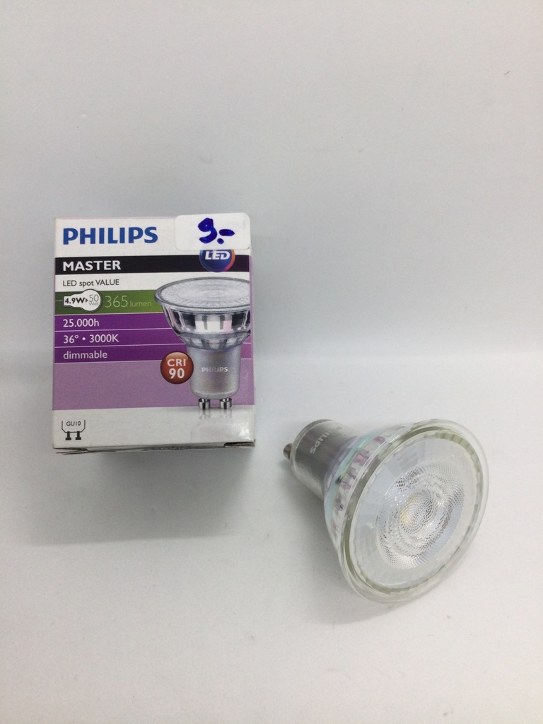 Ampoule Led GU10 4.9W (=50W) - 220V - Philips