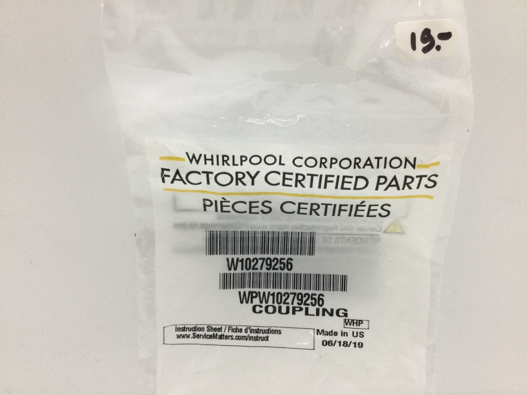 Entrainement mixeur KitchenAid WPW10279256