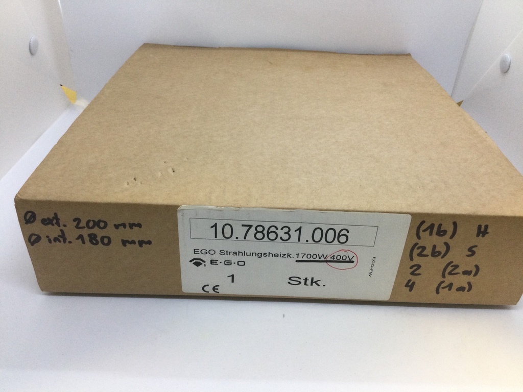 Plaque vitrocéramique EGO 10.78631.006 1700W 400V 7611753002062