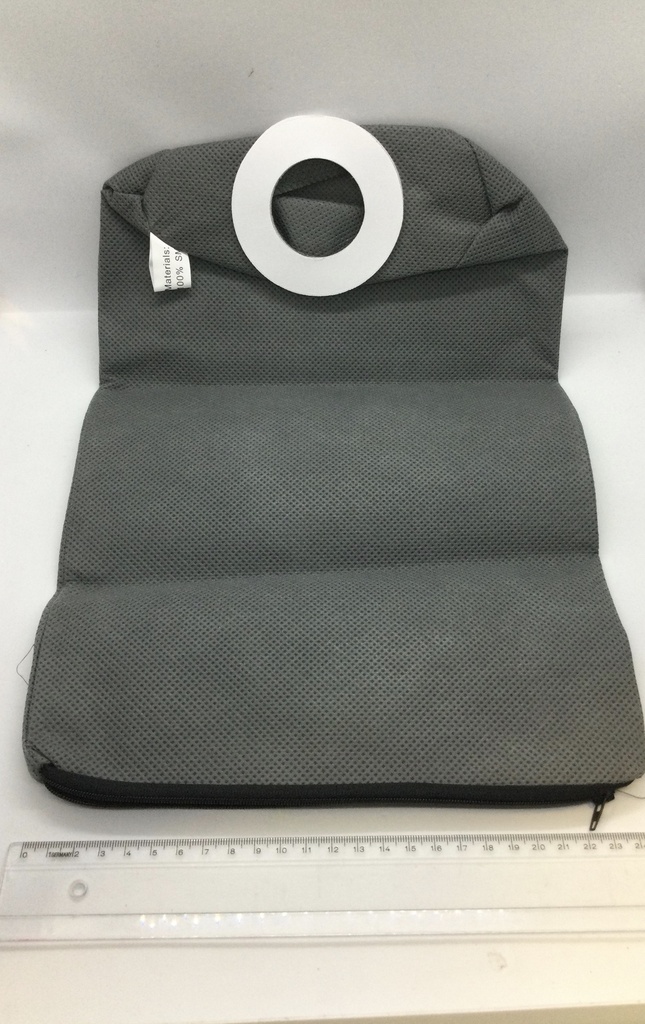 Sac aspirateur en tissu avec fermeture éclair lavable