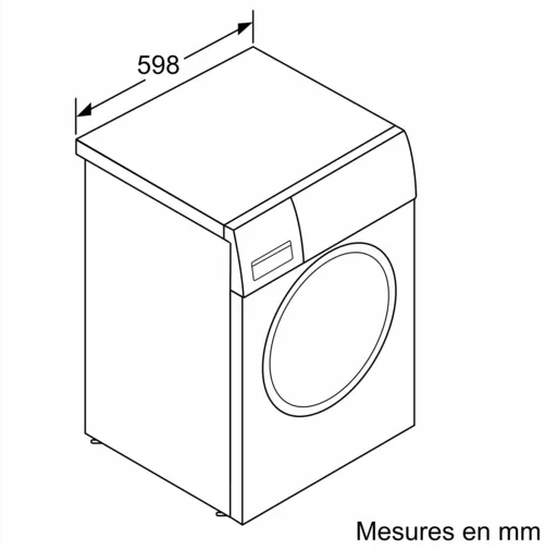 Lave linge Siemens - 1 à 9 kg - 1600 tr/min.