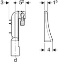 Siphon mural Buanderie - 152.237.00.1 - Lave-Linge & Sèche-Linge - Geberit
