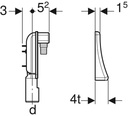 Siphon mural Buanderie - 152.236.00.1 - Lave-Linge - Geberit