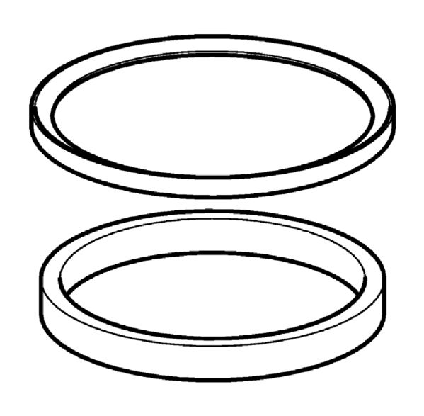 Kit 2 pièces (joint) pour tuyau siphon évier - 240.367.00.2 - Geberit