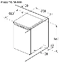 Congélateur Bosch indépendant_82 litres_ blanc_85x56x58cm
