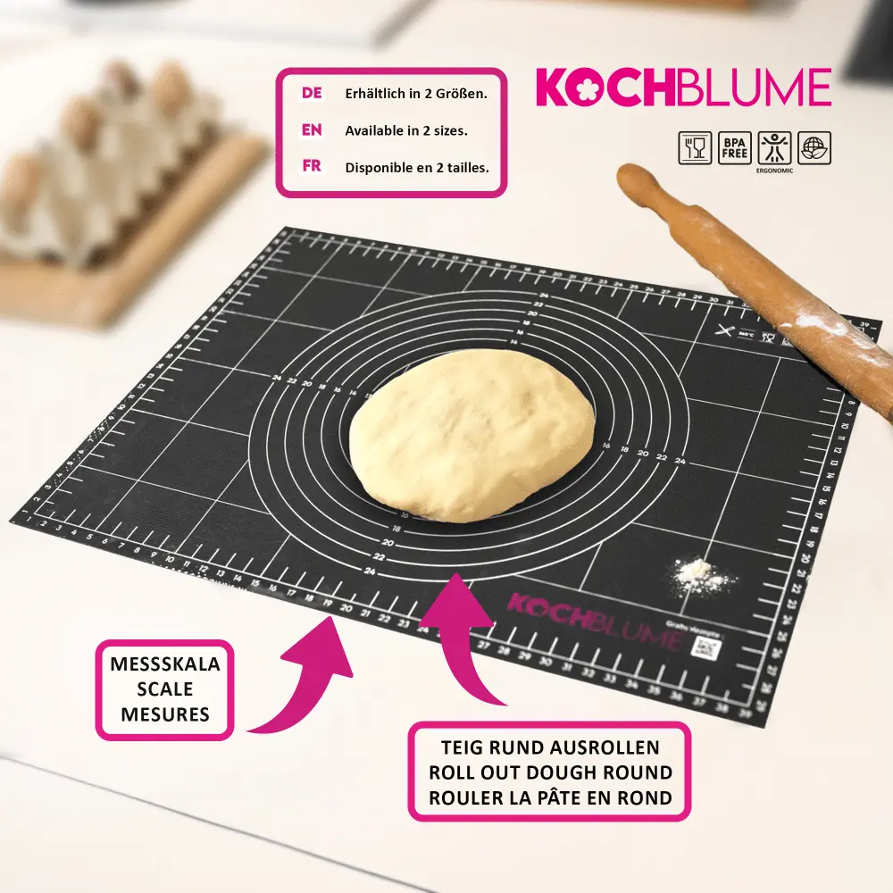 Tapis de cuisson Noir Kochblume