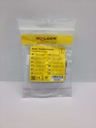 Adaptateur mini câble (20) fiche jack 3.5mm 2x mâle (3pin) / 1x femelle (4pin)