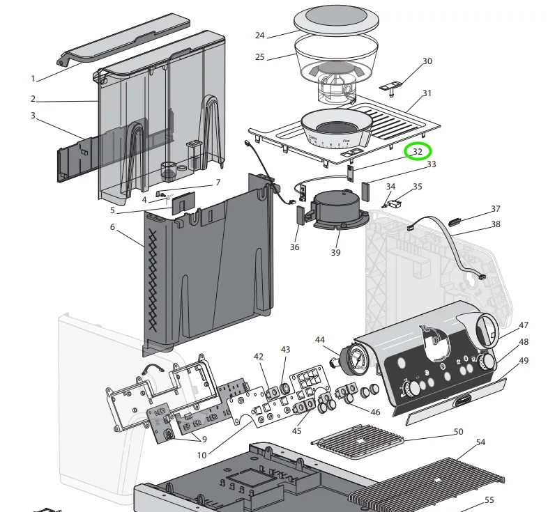 Capteur moulin à café Delonghi .webp