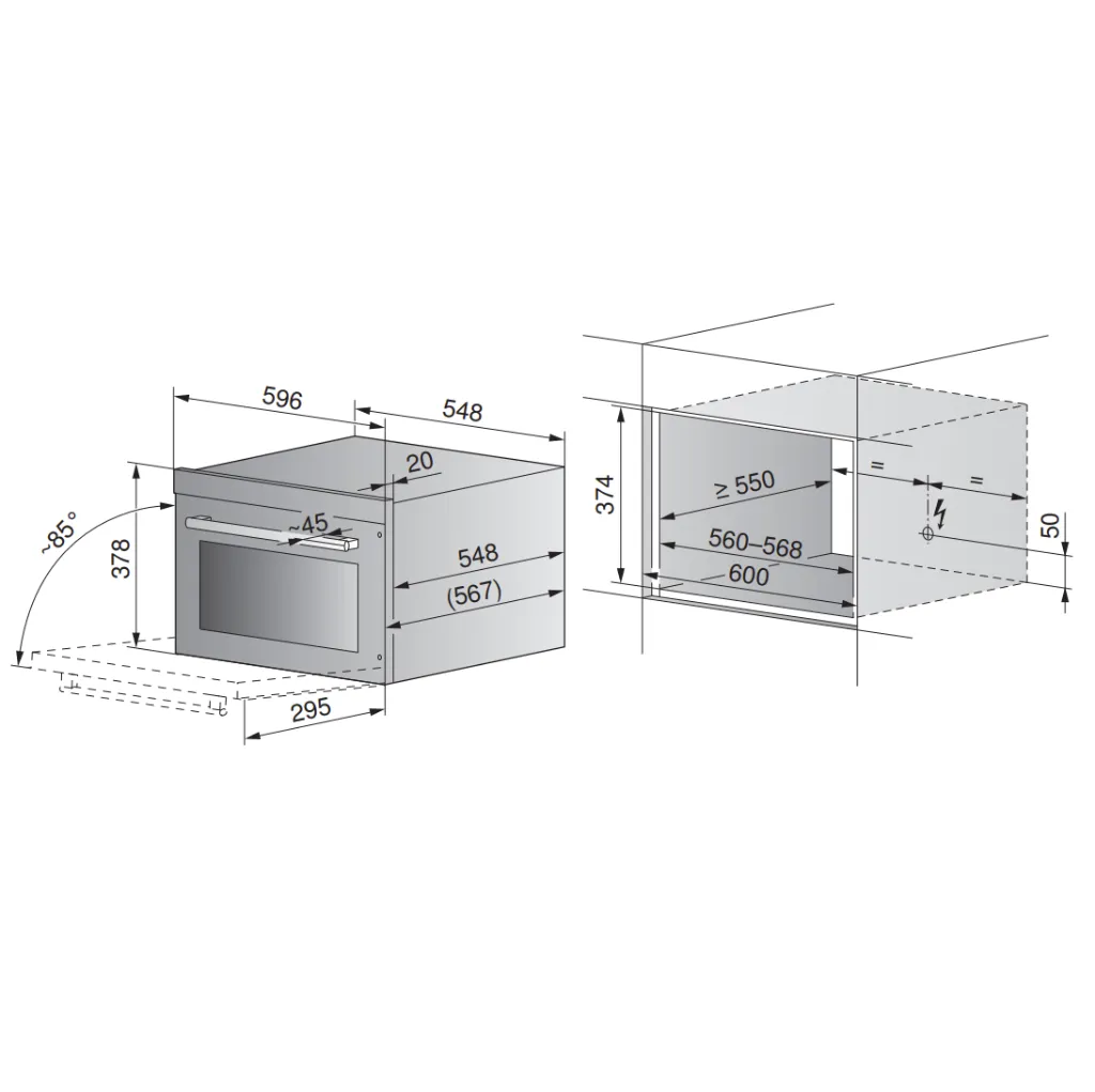 Steamer V-Zug norme euro 60 - 38cm de haut.webp