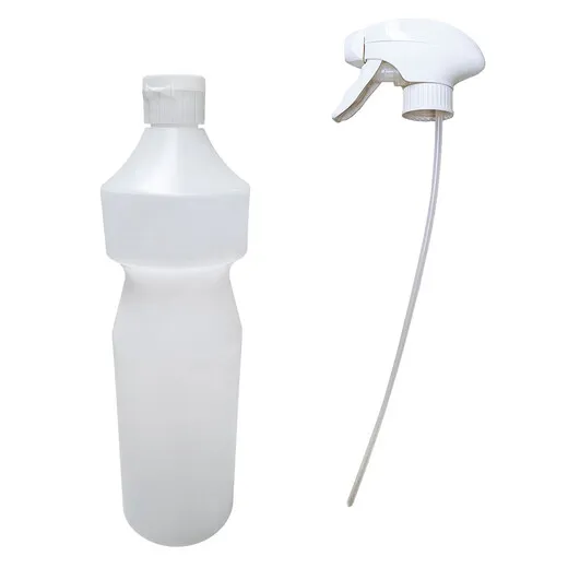 Bouteille vide 1 litre sans impression avec spray.webp