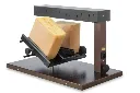 Four à raclette pour 2 demi-fromages de forme carrée