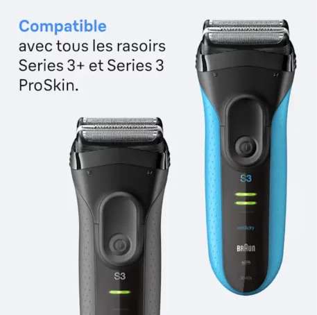 Tête de rasoir Braun Série 3+ et Série 3 ProSkin.webp