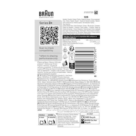 Tête de rasoir Braun Série 3+ 8700216735797 80828676.webp