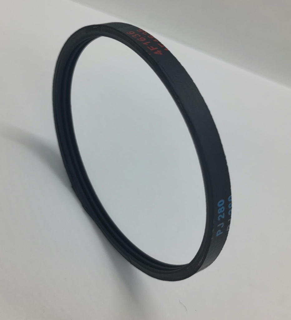 Courroie 280 J3 ø89mm x 280mm x 7mm poly V (rainure)