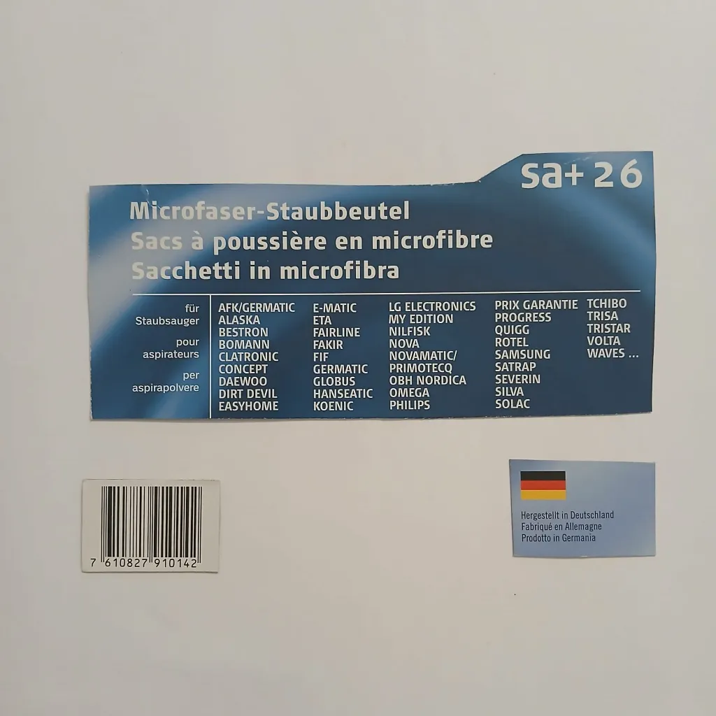 Sac aspirateur Sa+26 microfibre 7610827910142.webp