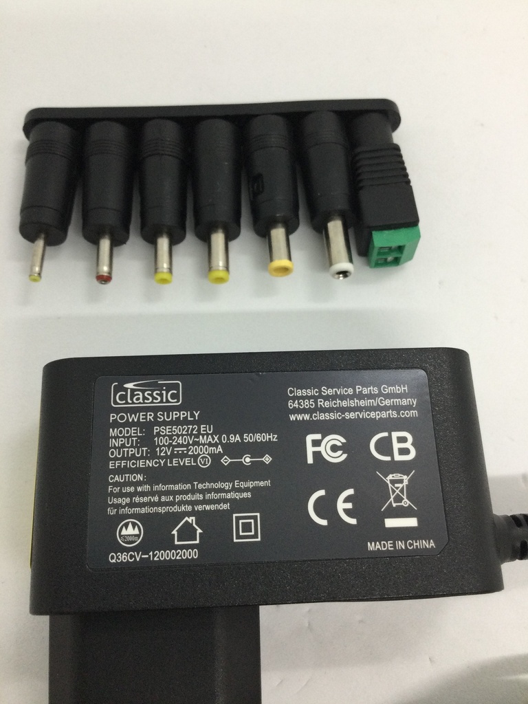 Chargeur 12V 2000mA - 24W - 5.5mm - PSE50272EU