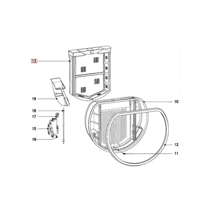 Filtre sèche-linge Miele 4807323 4807324 5981780 5801010 6244611.webp