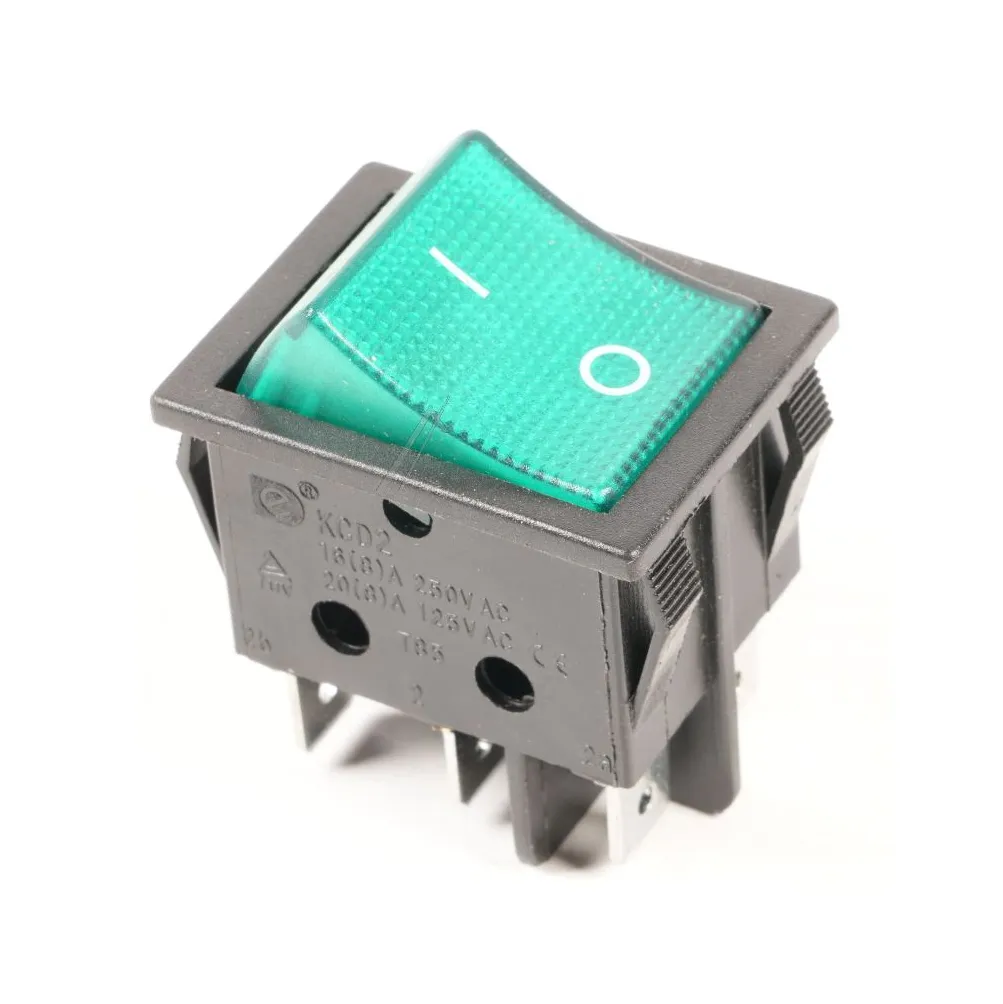 Switch KCD2 25x32 mm 6 cosses - 16A 250V.webp