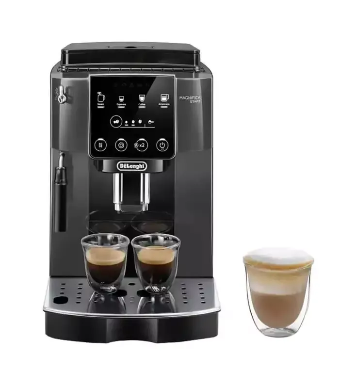 Machine à café Delonghi gris anthracite noir.webp