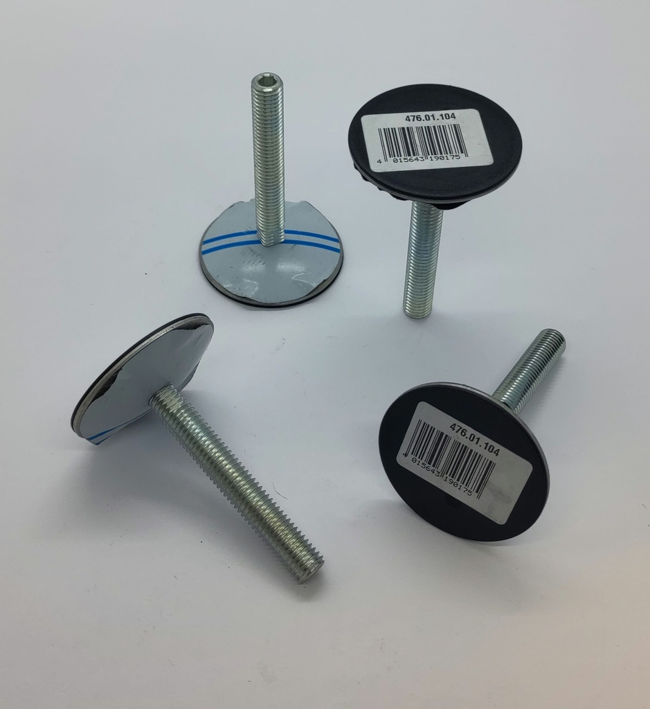 Kit 4 pièces  : pieds lave-linge ø50mm - M10x67mm - Universel