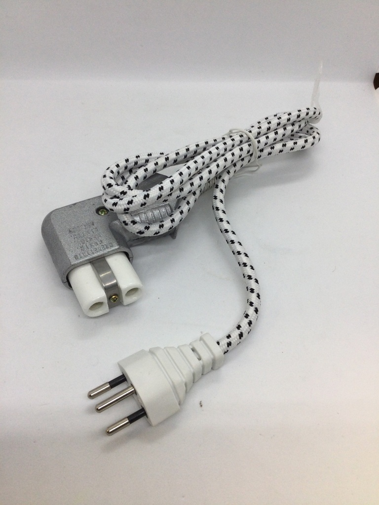 Câble (fiche CH / fiche céramique 6mm - coudé - 1.3m - Fer à bricelet Jura