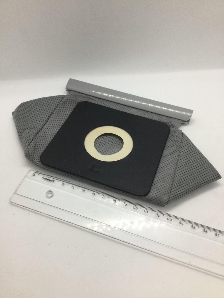 Sac aspirateur en tissu avec fermeture éclair