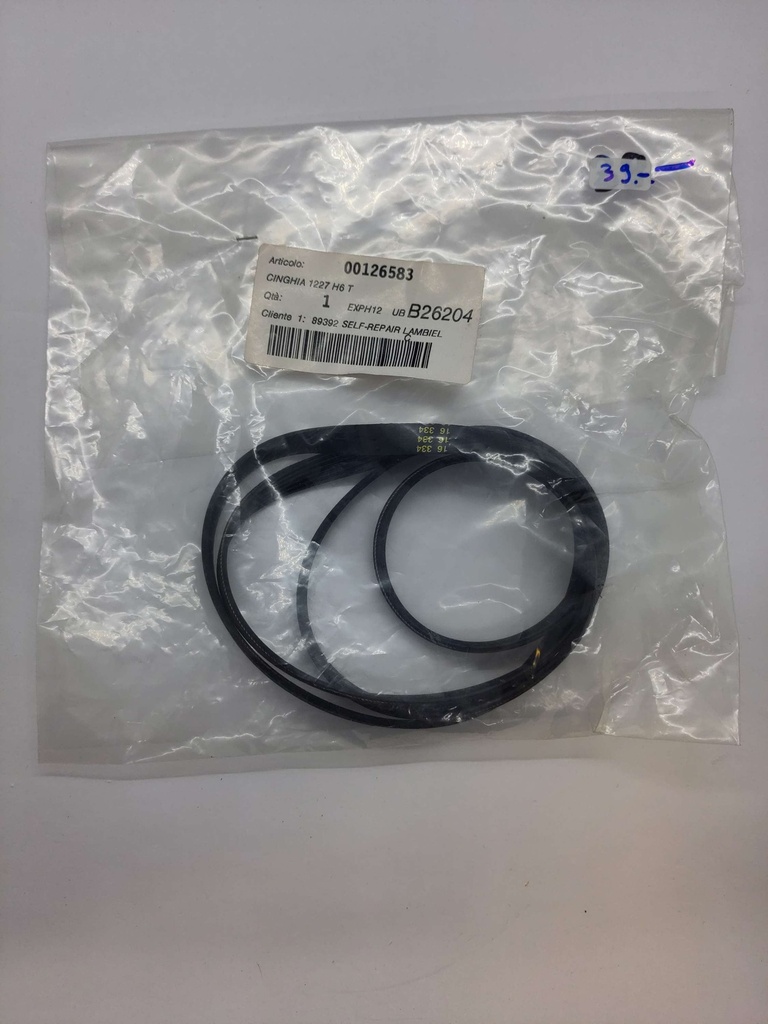 Courroie Poly V (rainure) 1227 H6 x 9.5mm - Universel