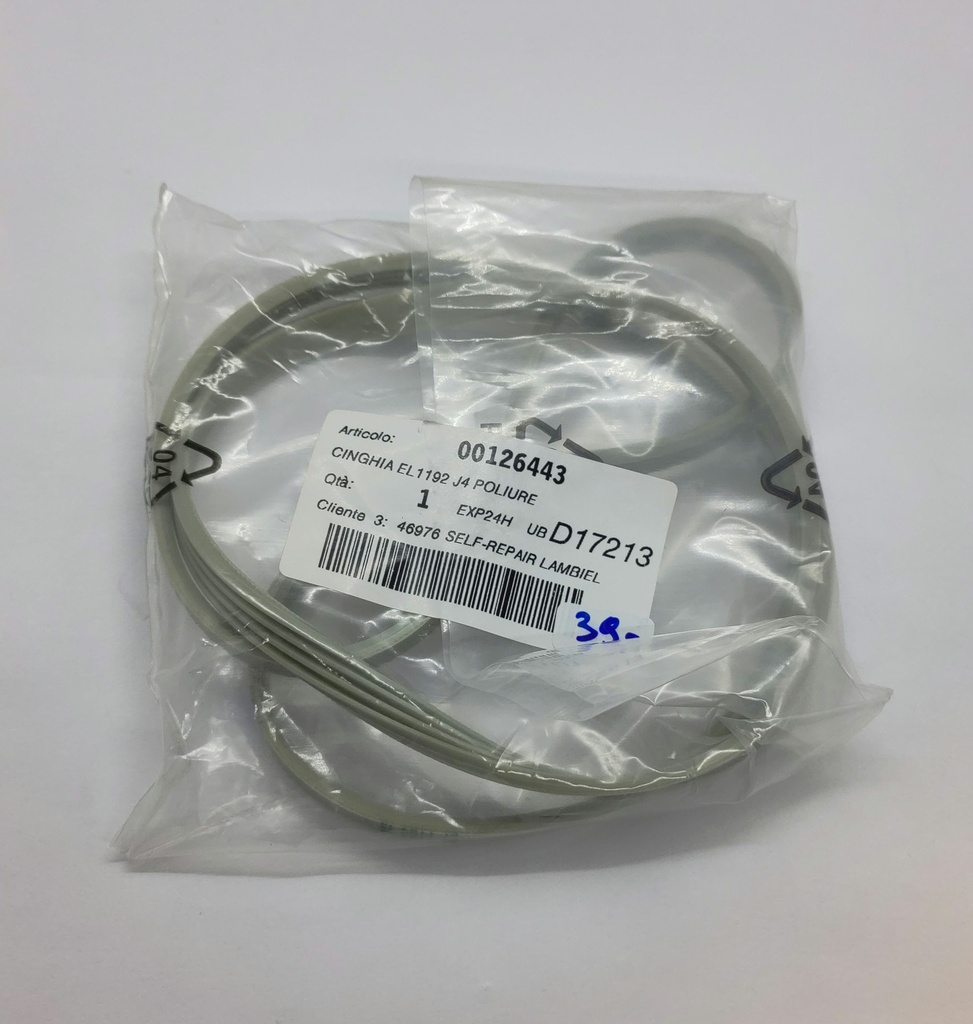 Courroie Poly V (rainure) 1192 J4 x 9.5mm - Universel