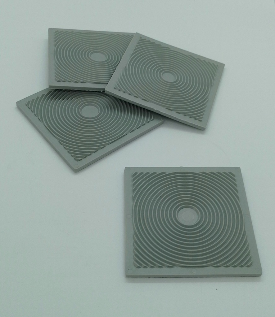 [#5424956] Pied antivibration carré (8x8cm)