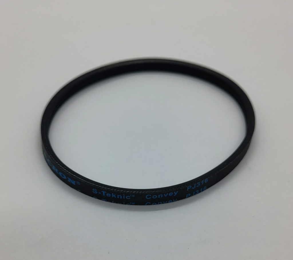 Courroie Poly V (rainure) 316 PJ3 - ø100mm x 316mm x 7mm - Universel