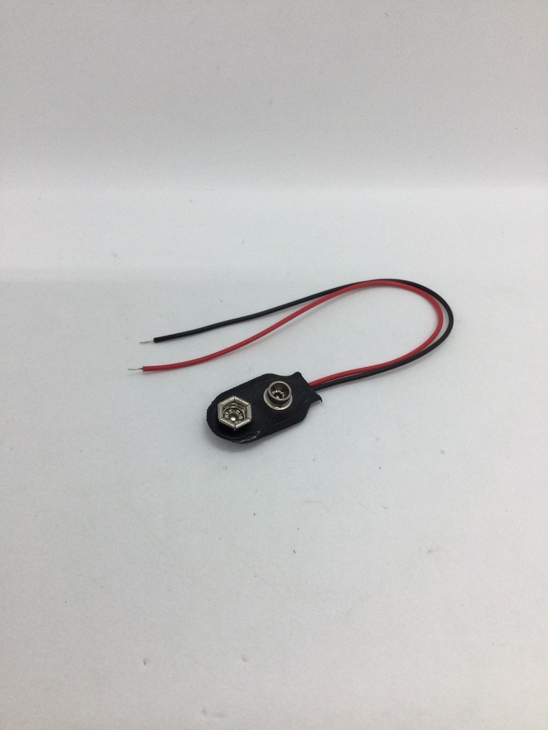 Câble connecteur piles 9V - parallèle - 18cm