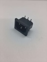 Fiche C13 IEC - mâle - (3 broches à souder)  10A / 250V - Universel