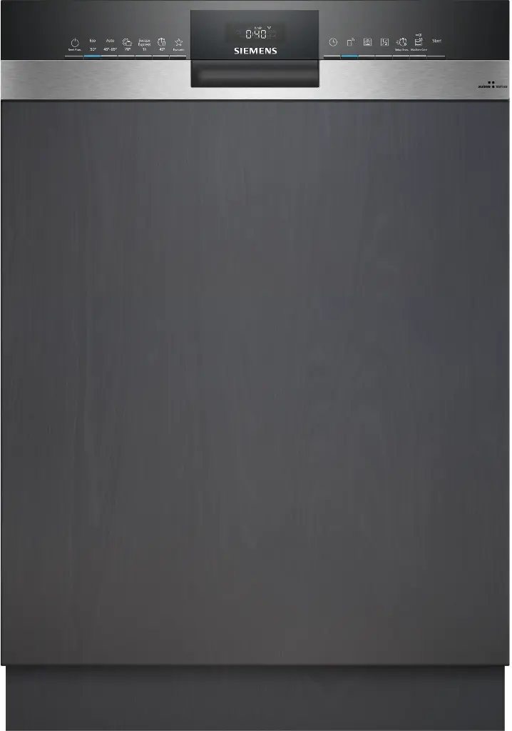 Lave vaisselle Siemens SN encastrable avec bandeau noir/inox