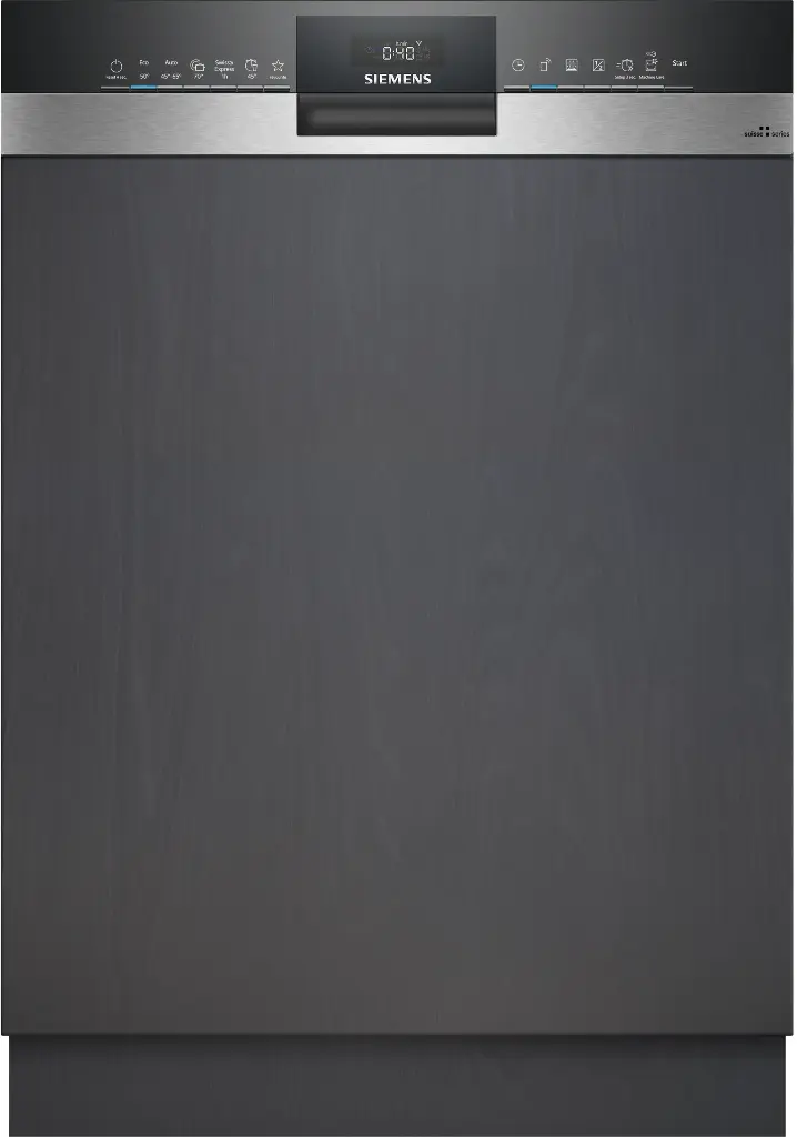 Lave vaisselle Siemens SX encastrable avec bandeau noir/inox