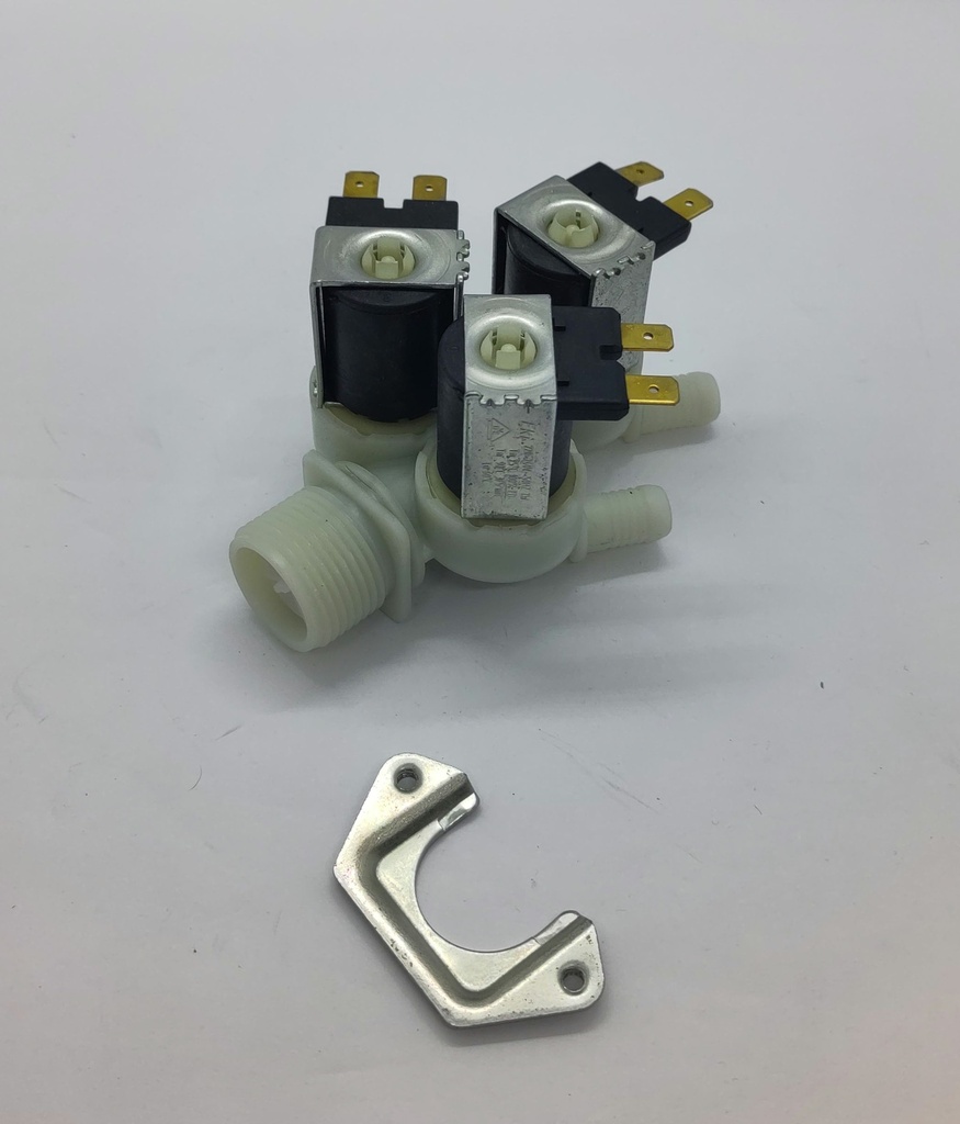 Electrovanne 3 voies - ø10mm -  3/4" - 180° -  230V - Universel