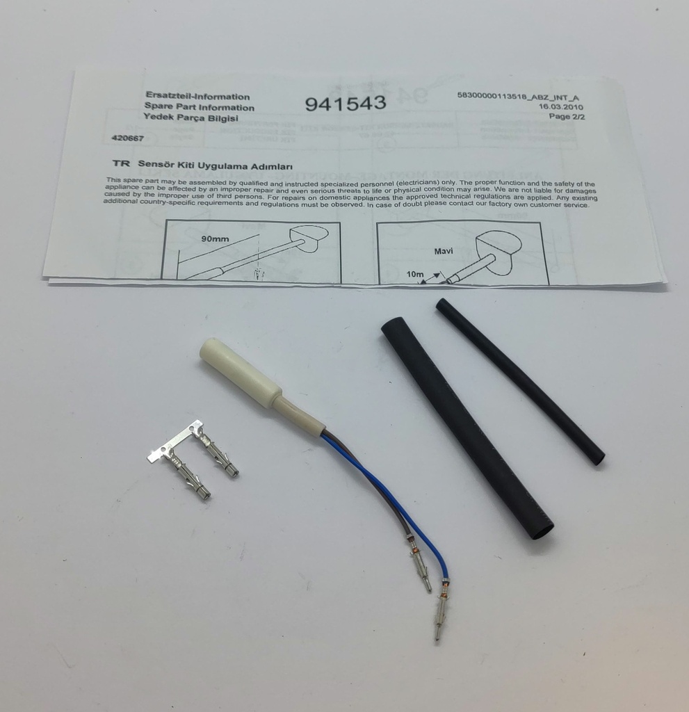 Sonde température 12cm frigo Bosch & Siemens 00420667