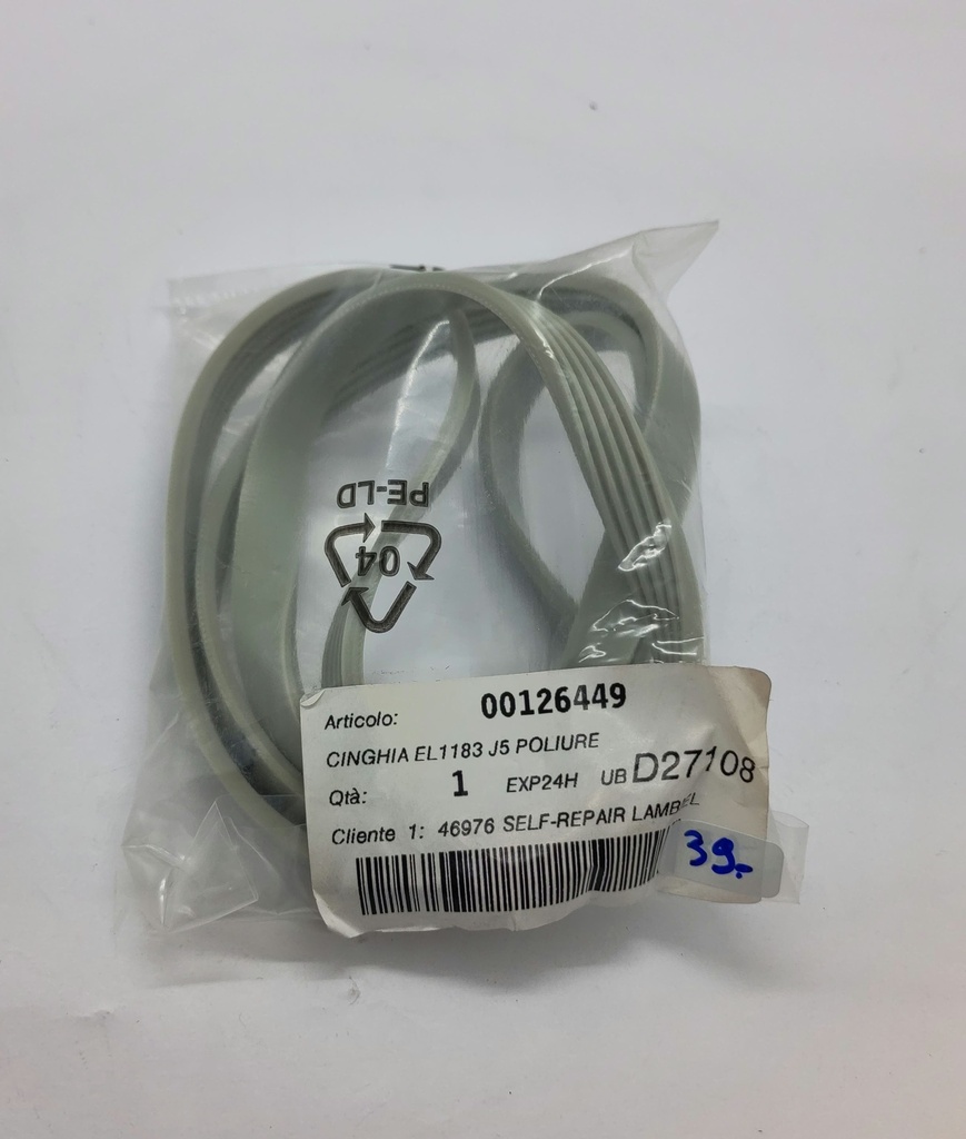 Courroie 1183 J5 x 12mm poly V (rainure)