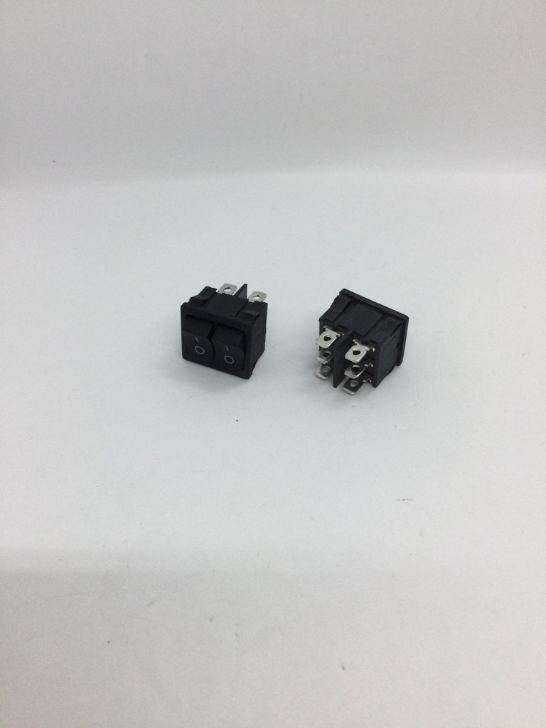 Doppelschalter on/off - (24x21mm) 6 Pins - 6A(max.) - 250V - KCD5