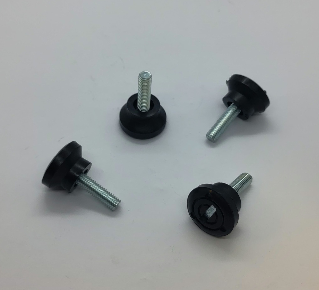 Kit 4 pièces  : pieds lave-linge ø30mm - M8x26mm - Universel