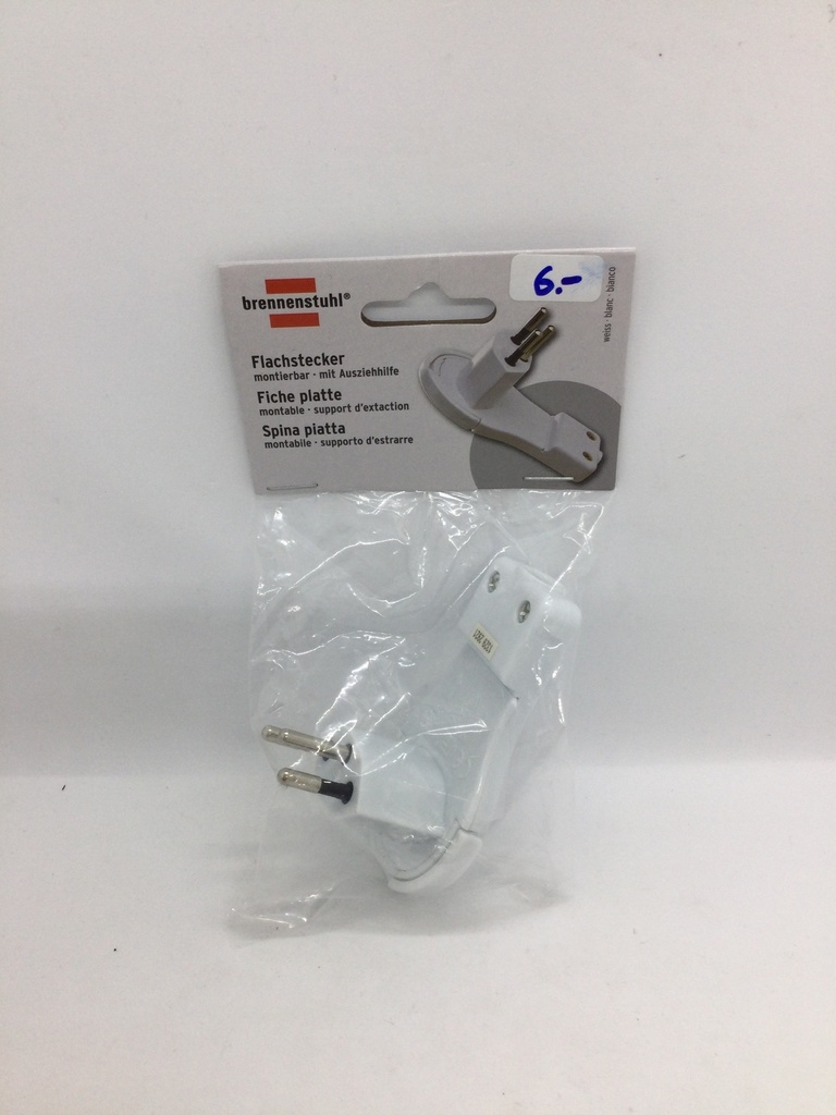 Fiche CH Coudé T12 mâle / 10mm - 10A - Universel