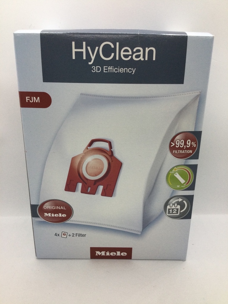 Sac FJM (rouge) 4x + 2 filtre moteur - 9917710 - aspirateur traîneau - Miele 