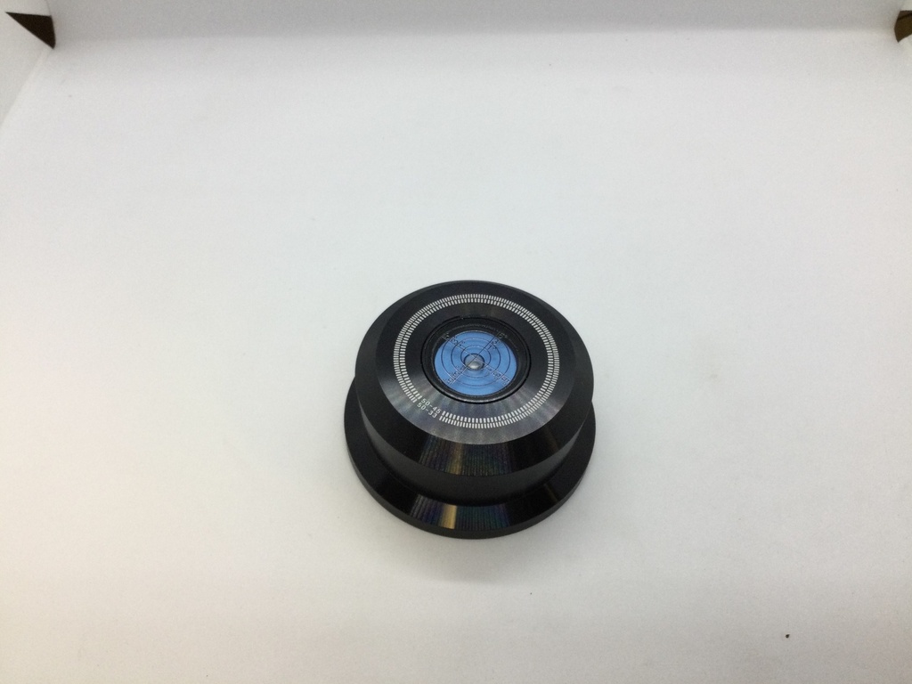 Niveau à bulle ultra précis avec graduation - diamètre 76,5mm - 7.28mm x 35mm