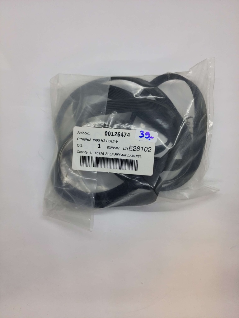 Courroie Poly V (rainure) 1995 H8 x 12.7mm - Universel