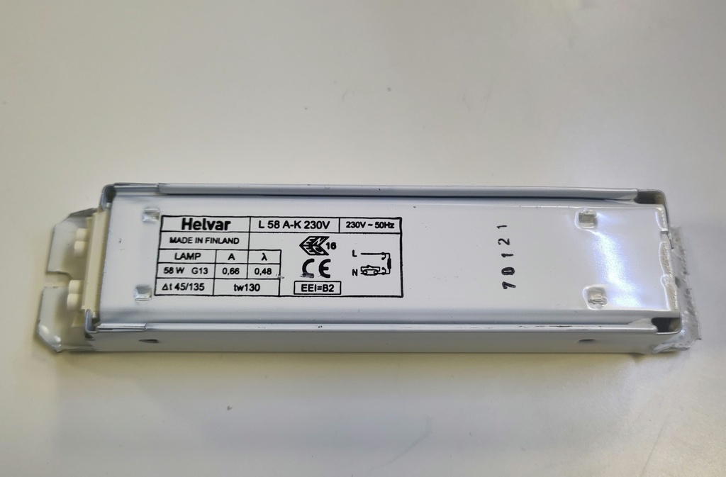 Bobine / Transformateur pour lumière  - 1x58W - 6073 - Hotte - Universel